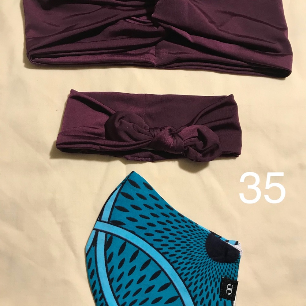 COPY - Irregular- Two Stretch Headbands and scrunch’s Set